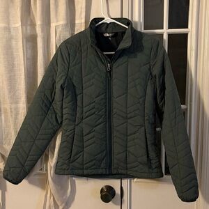 The North Face Women's Quilted Puffer Jacket - Dark Olive Green